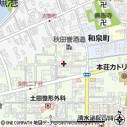 秋田県由利本荘市砂子下36周辺の地図