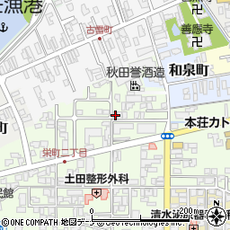 秋田県由利本荘市砂子下36-5周辺の地図