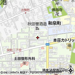 秋田県由利本荘市砂子下36-1周辺の地図