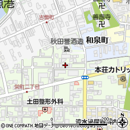 秋田県由利本荘市砂子下36-2周辺の地図
