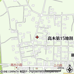 岩手県花巻市高木第１５地割64周辺の地図