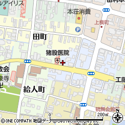 秋田県由利本荘市大門6周辺の地図