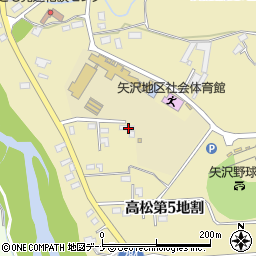 岩手県花巻市高松第５地割周辺の地図