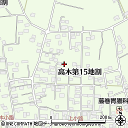 岩手県花巻市高木第１５地割36周辺の地図