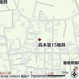 岩手県花巻市高木第１５地割70-17周辺の地図