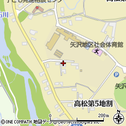 岩手県花巻市高松第５地割8周辺の地図
