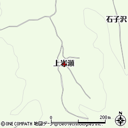 秋田県由利本荘市土谷上岩瀬周辺の地図