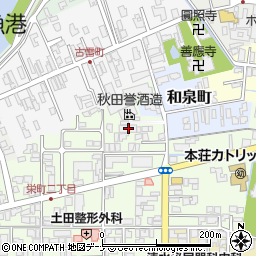 秋田県由利本荘市砂子下38周辺の地図