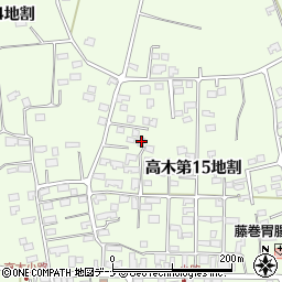 岩手県花巻市高木第１５地割70-1周辺の地図