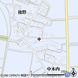 秋田県大仙市角間川町木内101周辺の地図