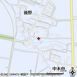 秋田県大仙市角間川町木内108周辺の地図