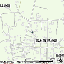 岩手県花巻市高木第１５地割70周辺の地図