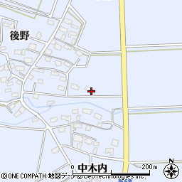 秋田県大仙市角間川町木内94周辺の地図