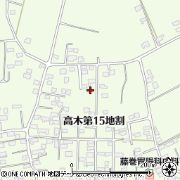 岩手県花巻市高木第１５地割39周辺の地図