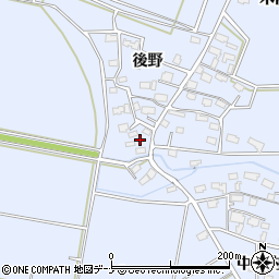 秋田県大仙市角間川町木内116周辺の地図