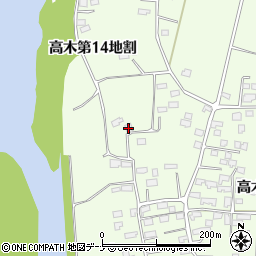 岩手県花巻市高木第１４地割周辺の地図