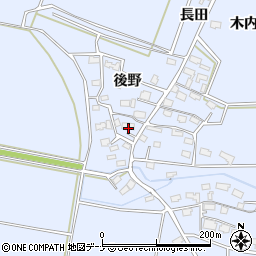 秋田県大仙市角間川町木内113周辺の地図