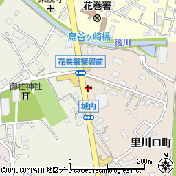 吉野家 花巻中央店周辺の地図