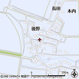 秋田県大仙市角間川町木内87周辺の地図