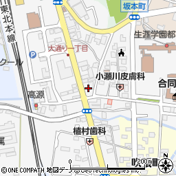 ファミリーマート花巻大通り店周辺の地図