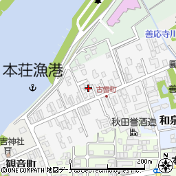 秋田県由利本荘市古雪町46周辺の地図