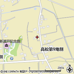 岩手県花巻市高松第９地割周辺の地図