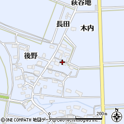 秋田県大仙市角間川町木内79周辺の地図