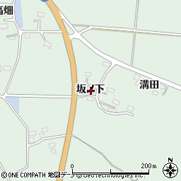 秋田県仙北郡美郷町金沢坂ノ下周辺の地図