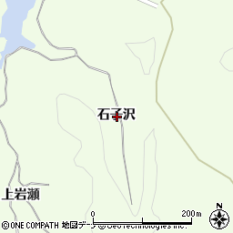 秋田県由利本荘市土谷石子沢周辺の地図