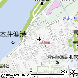 秋田県由利本荘市古雪町43周辺の地図