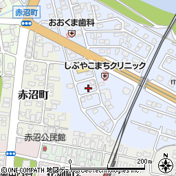 秋田県由利本荘市赤沼下414周辺の地図