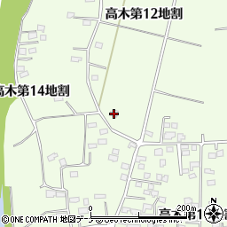 岩手県花巻市高木第１２地割周辺の地図