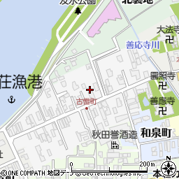 秋田県由利本荘市古雪町41周辺の地図