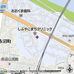 秋田県由利本荘市赤沼下61周辺の地図