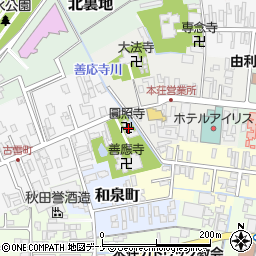 圓照寺周辺の地図