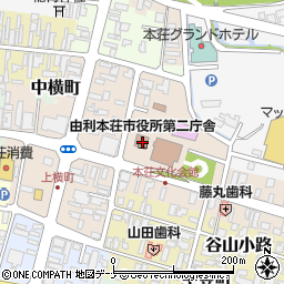 秋田県由利本荘市美倉町27周辺の地図