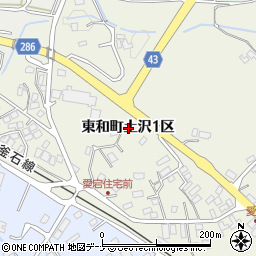 岩手県花巻市東和町土沢１区周辺の地図