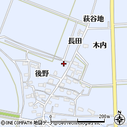 秋田県大仙市角間川町後野188周辺の地図