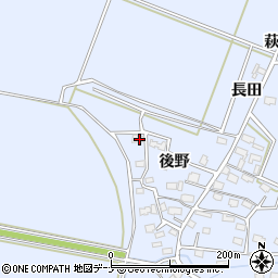 秋田県大仙市角間川町後野112周辺の地図