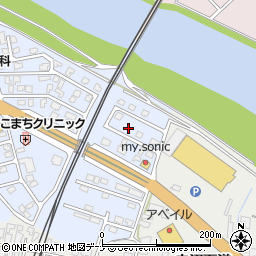 秋田県由利本荘市赤沼下14-9周辺の地図