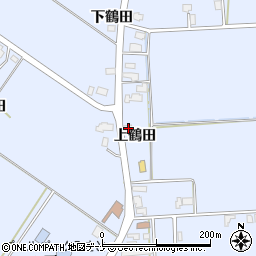 秋田県仙北郡美郷町飯詰上鶴田10周辺の地図