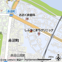 秋田県由利本荘市赤沼下417周辺の地図