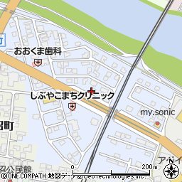 秋田県由利本荘市赤沼下周辺の地図