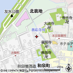 秋田県由利本荘市古雪町3周辺の地図