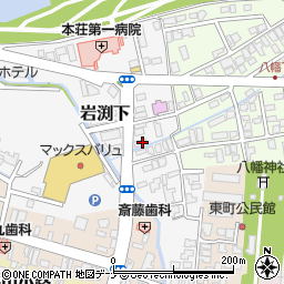 秋田県由利本荘市岩渕下周辺の地図