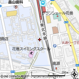 株式会社まるやま　花巻店周辺の地図