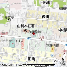 秋田県由利本荘市中町31周辺の地図