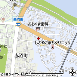 秋田県由利本荘市赤沼下420-1周辺の地図