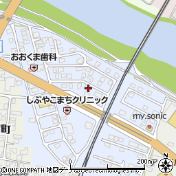 秋田県由利本荘市赤沼下173周辺の地図