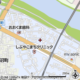 秋田県由利本荘市赤沼下175周辺の地図